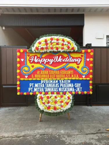Papan Bunga Pernikahan cianjur