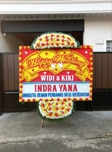 Papan Bunga Pernikahan cianjur